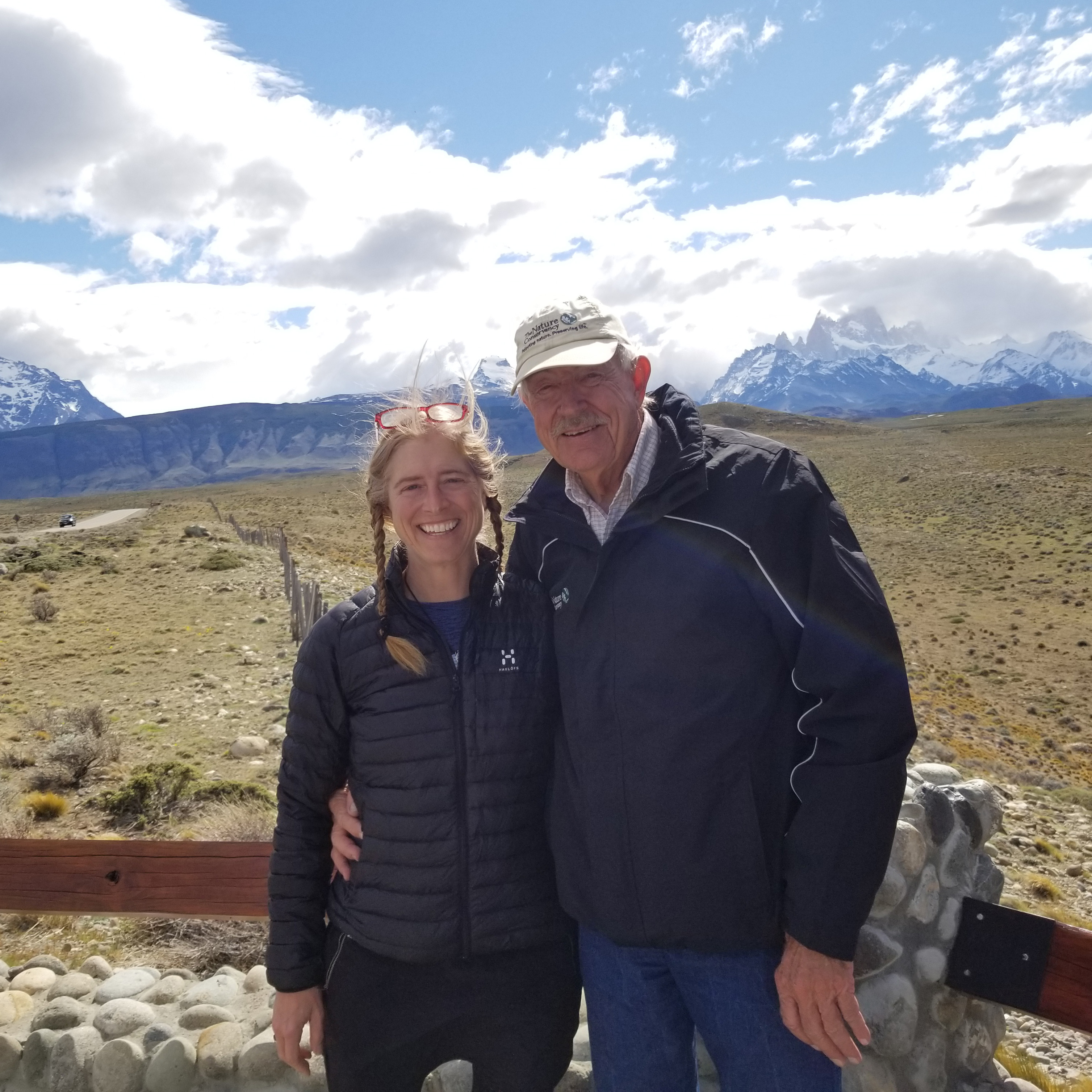 Jo Myers with her father Thomas in Patagonia, Arizona